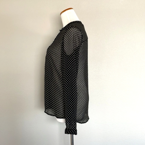 ZARA | Sheer Button Up Blouse - Picture 4 of 6